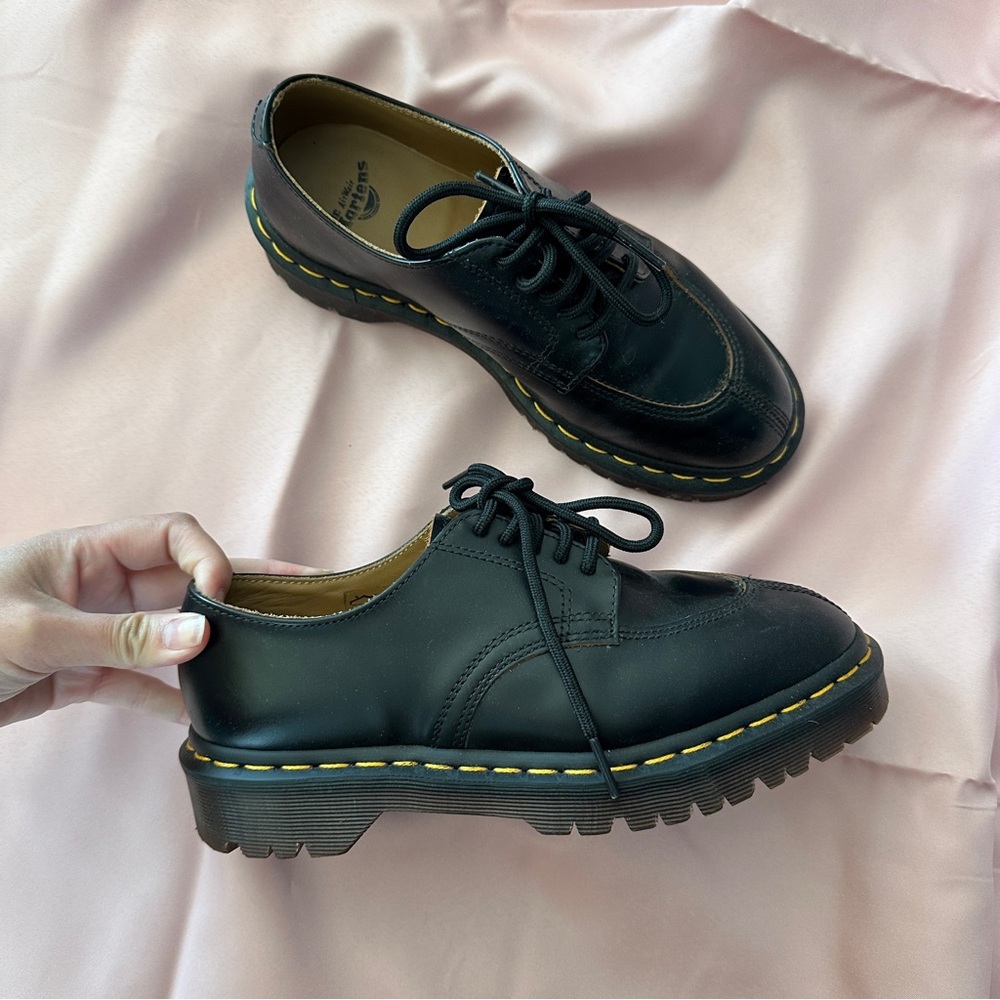 Dr. Martens 2046 Black Leather Platform Shoes EU 37